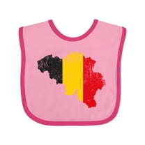 Inktastic Belgian Map Flag Boys or Girls Baby Bib
