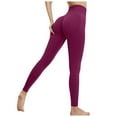 thumbnail image 1 of Pantalones de yoga sin costuras para mujer, color melocotón, de nylon y spandex, de cintura alta, para fitness, running, yoga y uso diario, 1 of 5