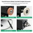 thumbnail image 2 of Graflsoa 350W Variable Speed Belt Sander with Display, Dry/Wet Grinding, 10 Sanding Belts, Water Pipe & Connector, US Plug, 21V Battery, Black (Set A), 2 of 6