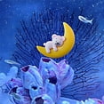 thumbnail image 6 of Jiibva Floating Fish Tank Decoration Moon Animal Aquarium Decoration Cute Betta Fish Toys Fish Tank Landscape Accessories, 6 of 7