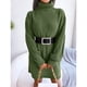 thumbnail image 4 of Vestido de Suéter Nikou de Manga Larga con Cuello Alto para Mujer Primavera Otoño Invierno 2022, 4 of 9