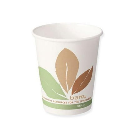 Solo Paper Hot Cups - Single Polylined 12OZ. SCC412PLNBB