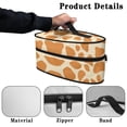 thumbnail image 5 of HELLHERO Handheld Steamer Iron Storage Bag Giraffe Print Design with Zipper Closure Travel Steam Iron Case, Case Only, 5 of 6
