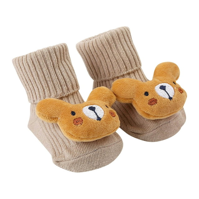 Baby Socks Knitted Cartoon Pattern Cute Toddler Tube Socks for Boys Girls Practical Everyday Wear