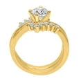 thumbnail image 2 of Aonejewelry Engagement Rings for Women 0.70 Carat Diamond Bridal Set Engagement Ring In 10K Solid White & Yellow Gold, 2 of 5