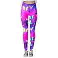 thumbnail image 4 of Leggings For Women Butt Lift Tummy Control Print Tights Yoga Sport High Waisted Ankle Stretchy Comfortable Breathable Trendy Workouts Leisure Pants, 4 of 5