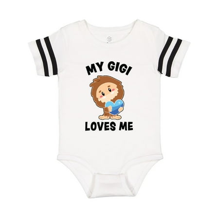 

Inktastic Cute Bigfoot My Gigi Loves Me Gift Baby Boy Bodysuit