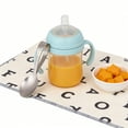 thumbnail image 6 of CaiYueKe Stainless Steel Toddler Training Fork Spoon Self Feeding Utensils Kids Cutlery Ergonomic Loop Handle Dishwasher Safe Infant Feeding Utensil, 6 of 7