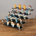 thumbnail image 4 of Black/Clear Acrylic Display Riser Shelf for Funko Figures Collections Doll Makeup Storage Holder Cupcake Stand Perfume Organizer QZX, 4 of 7