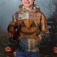 thumbnail image 2 of LIJCC Teen Boys Girls Halloween Hoodies Soft Sweatshirts Stitch Patches Shirts Spooky Graphic Oversized Pullover Hooded Warm School Shirts, 2 of 4