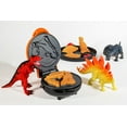 thumbnail image 3 of Nostalgia MyMini Dinosaur Shaped Mini Waffle Maker with Non-Stick Surface, 550W, Orange, 3 of 5