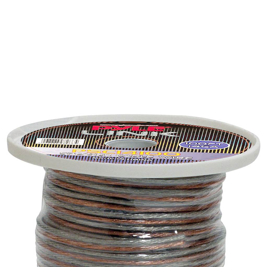 PYLE PSC14100 - 14 Gauge 100 ft. Spool of High Quality Speaker Zip Wire