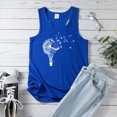 thumbnail image 4 of Aayomet Womens Casual Sleeveless Women's Summer Sleeveless Tank Top T-Shirt for Exercise Relaxed Breathable,Blue XL, 4 of 5
