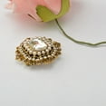 thumbnail image 6 of Segolike Vintage BOHO Crystal Rhinestone Flower Collar Brooch Pin Wedding Bridal Gift, 6 of 6
