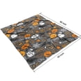 thumbnail image 4 of Gray Halloween Boo Icons Blanket,Comfortable Soft Flannel Throw Blanket,All Season,Warm Lightweight Blankets for Sofa Bed Couch Living Room Chair,50"x60", 4 of 4