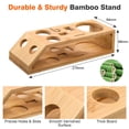 thumbnail image 2 of Yeacher 10pcs Bar Cocktail Set Drink Making Shaker Kit Stainless Mixer Making Gift with Bamboo Rack, 2 of 8