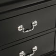 thumbnail image 2 of Furniture of America  Devi Traditional Solid Wood 2-Drawer Nightstand Black Wood Finish, 2 of 5