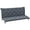 Dark Gray, variant on BOBOKY 59" x 38" Tufted Bench Cushion for Outdoor Furniture, 3-Seater Replacement for Swing Chair, Patio Sofa/Couch, Overstuffed, Includes Backrest,Blue