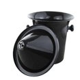 thumbnail image 4 of 4X Wine Dump Black Plastic Wine Spittoon - Standard Size with Black Funnel Champagne Bucket, 4 of 4