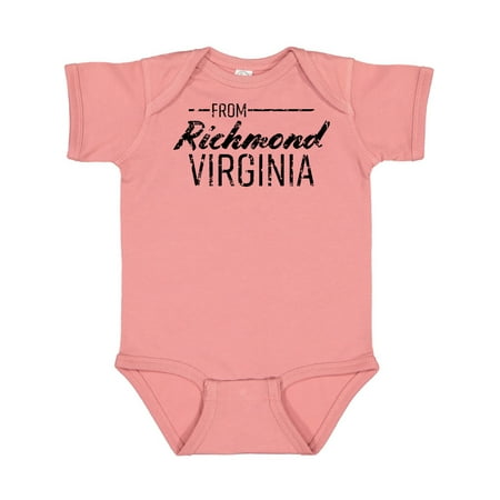 

Inktastic From Richmond Virginia in Black Distressed Text Gift Baby Boy or Baby Girl Bodysuit