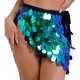 thumbnail image 5 of Traje de danza del vientre para mujer, falda a la cadera con cordones, malla de lentejuelas brillantes, bufanda triangular a la cadera, minifalda, faldas de Bollywood para Tango y Halloween, 5 of 5
