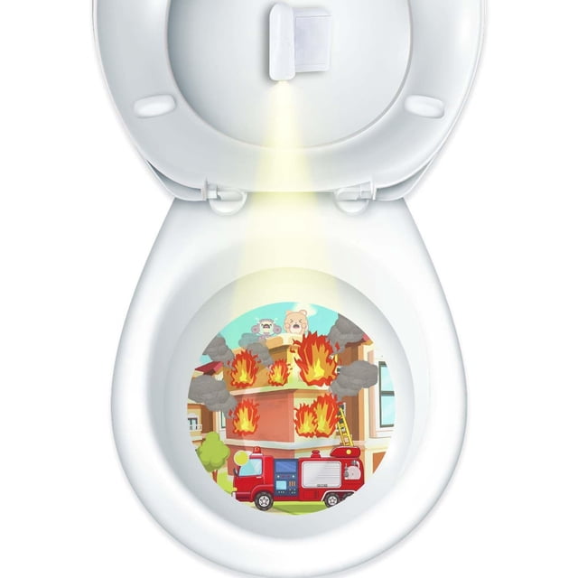Juego de Entrenamiento para el Orinal con Luz Faivykyd de Bombero para Niños Pequeños