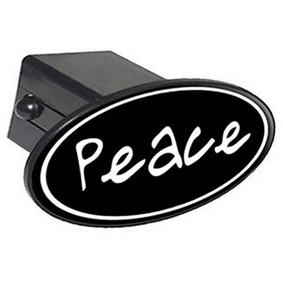 Peace, Inspirational 2" Oval Tow Trailer Hitch Cover Plug Insert