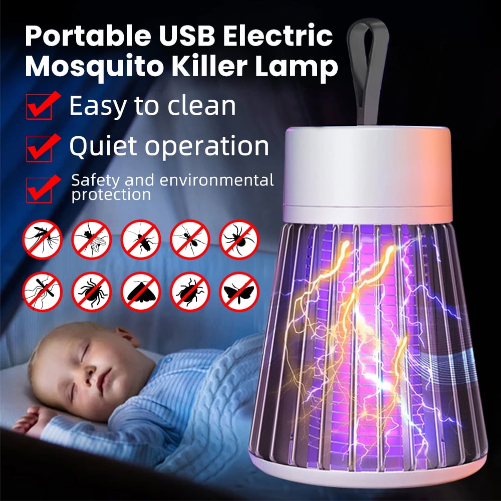 7/10W LED Physical Hanging Zapper Mosquito Killer Light Fly Insect Bug Trap 