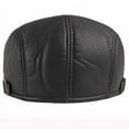 thumbnail image 3 of SikaFu Beret High Quality PU Leather Hat Men Women Adjustable Gastby Ivy Newsboy Flat Cap Retro Artist Painter Hat Men Beret Cap, 3 of 6
