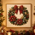 thumbnail image 3 of DIY Christmas Pearl Diamond Painting Art Kit with Frame, Christmas Pearl Beads Art Craft for Adults & Beginners, Gemstone Diamond Dots Beads Painting for Home Wall Decor，Style-A, 3 of 9