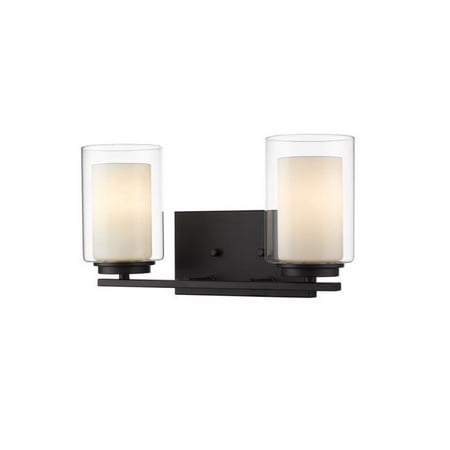 

Z Lite 426-2V-MB 15 in. Willow 2 Light Matte Black Vanity Light