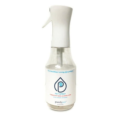 UPC: 0859646003940 | PUREFY Pet Spray (24oz) Eliminate Pet Inanimate Allergens and Pet Urine from the Environment. Precent Marking. Pet Odor Eliminator. Unscented. No residue. Pet Friendly.