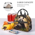 thumbnail image 5 of Naloa Forest Panda Print Lunch Bag for Women & Men Insulated Lunch Box or Cooler Lunch Tote Bags for Work, Travel, Outdoor, 5 of 5