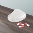 thumbnail image 2 of Mini pastillero, organizador de cubierta deslizante, caja de almacenamiento de medicina multifunción, 1 compartimentos para monedero, bolsillo, viaje, exterior, interior blanco Yuyangstore Funda de tableta, 2 of 7