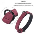 thumbnail image 5 of Pu Leather Dog Collar Adjustable Soft Padded Pet Collar For Cats And Dogs (Red) H146, 5 of 5