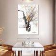 thumbnail image 3 of Elephant Stock The Jazz Saxophone Wall Art - Vertical Canvas Wall Art - Living Room Wall Decor - Music Canvas - Gray And White Decor By Ashvin Harrison - 34" x 51", 3 of 8