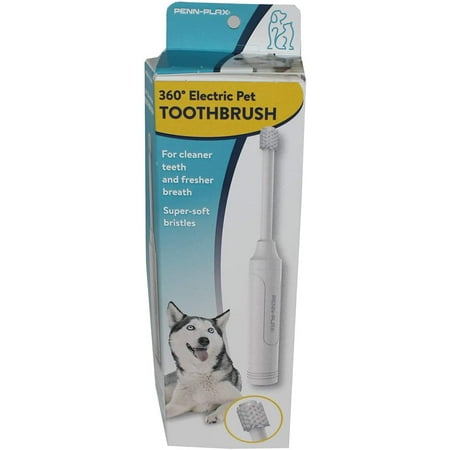 UPC: 0030172101458 | Penn-Plax 360° Electric Pet Toothbrush – Battery Operated (AA) – Super Soft Bristles for Ultimate Comfort – Safe for All Dogs and Cats