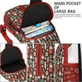 thumbnail image 4 of Sling Backpack,Brown Christmas Dessert Pattern Crossbody Bag with Water Bottle Holder,Waterproof Sling Bag for Men/Women with Chest Phone Holder for Hiking,Travel, 4 of 6