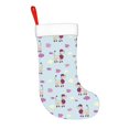 thumbnail image 2 of Balery Poodle Dog Pattern Christmas Stockings with Initials, 18" Large Knit Christmas Stocking,Xmas Stocking for Kids, Holiday and Family Stocking, 2 of 7