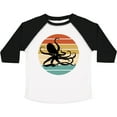 thumbnail image 3 of Inktastic Octopus Vintage Sunset Boys or Girls Toddler T-Shirt, 3 of 5