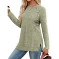 thumbnail image 7 of OALUXE Long Sleeve Shirts for Women Casual Tunic Tops Loose Fit Dressy Lightweight Sweaters, 7 of 7