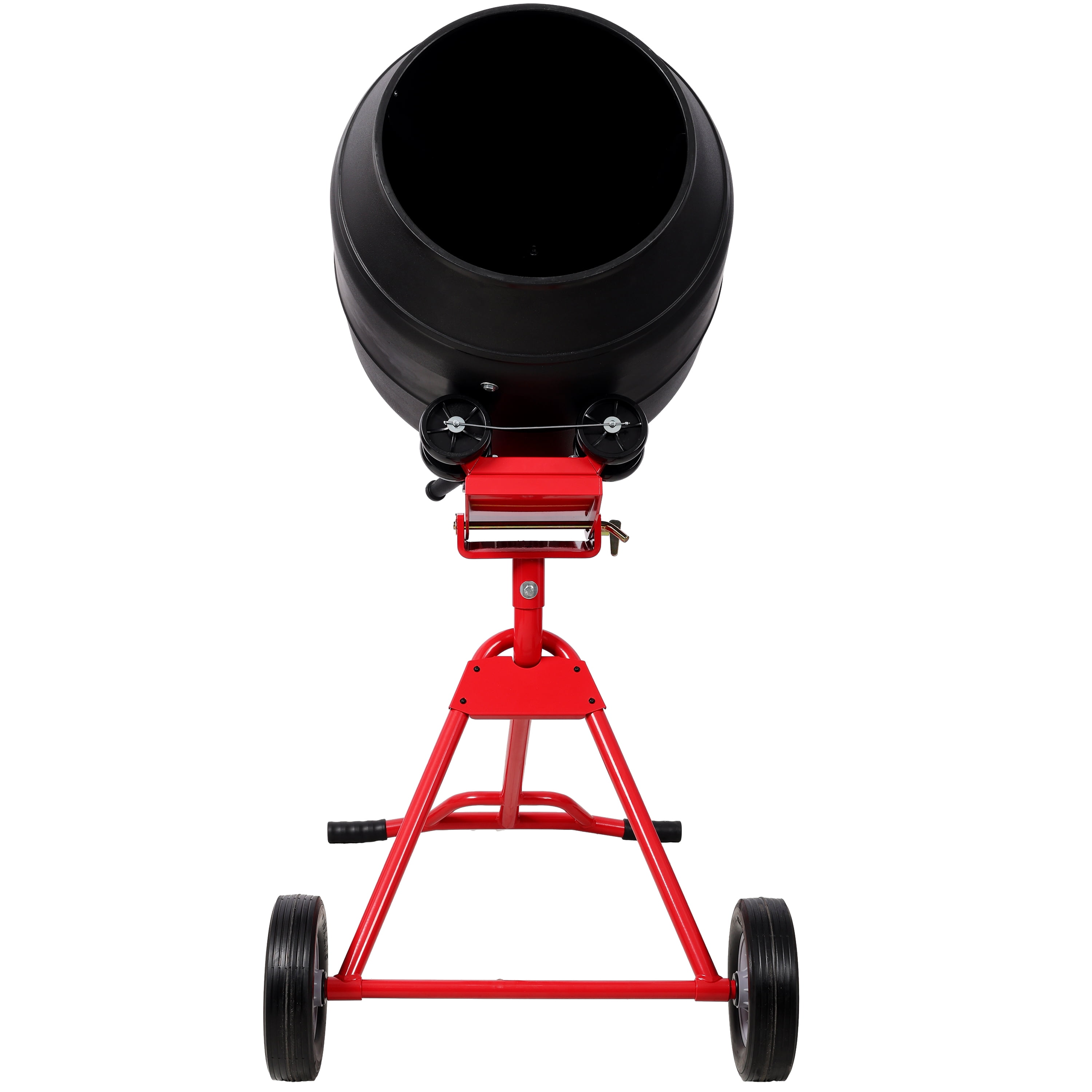 4.0 CUFT/110L Portable Electric Concrete Mixer, Heavy Duty Power Cement Mixing Machine for Mortar, Poly Drum 110V/60Hz