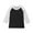 Black2, variant on fatyb Boys Girls Casual 3/4 Sleeve T Shirts Color Block Tees Tops Crew Neck Fashion Blouses for Kids