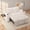 Beige, variant on 65.5" Grey Loveseat Sleeper Sofa Bed with Pull-Out Couch, Adjustable Backrest, Hidden Storage, USB & Type-C Ports, Corduroy