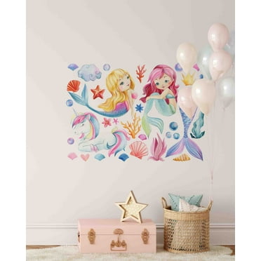 Two Mermaids 32-Piece Decal