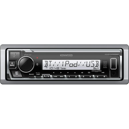 Kenwood - Bluetooth Digital Media (DM) Marine Receiver with Satellite Radio-Ready - Silver