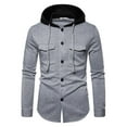 thumbnail image 1 of DPTALR Cardigan Homme Automne et Hiver Pull à Capuche Décontracté Grand Manteau Multicolore, 1 of 3