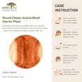 thumbnail image 5 of Round Classic Acacia Wood Starter Plate, 5 of 5