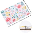 thumbnail image 2 of Pink Flower Bathroom Rug,Floral Bathroom Mat, Super Soft and Absorbent Shaggy Plush Flower Bathroom Rugs, Thicken Bathroom Rug, Non-Slip Bathroom Rug, Machine Wash and Dry, 24''''X16'''', 2 of 6