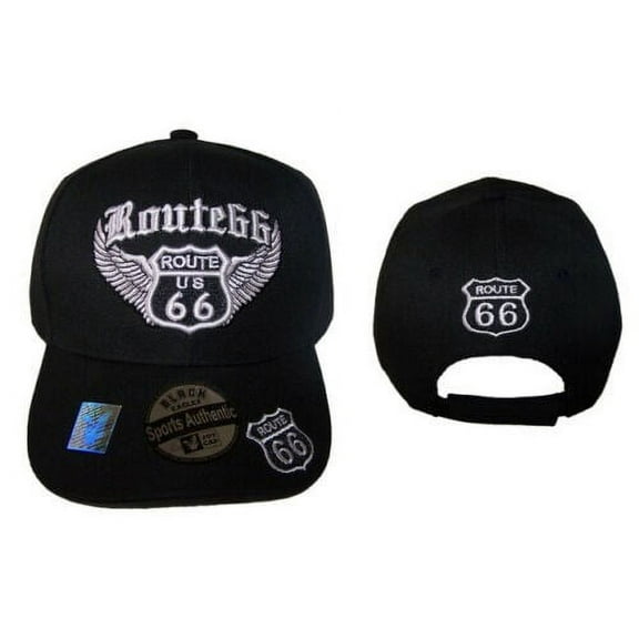 Route US 66 Wings Baseball Caps Hats Embroidered (7508AV ^*)